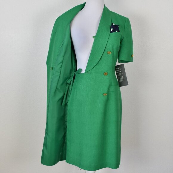 Vintage Kasper Wrap Suit Dress NEW - 10P - Picture 11 of 13